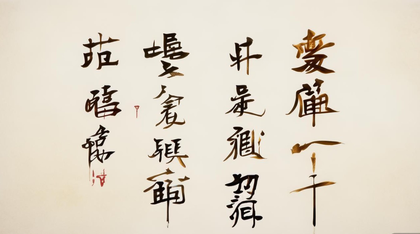 欧体四字书法