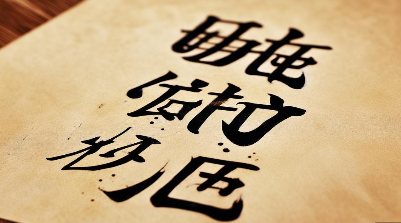 四字书法福