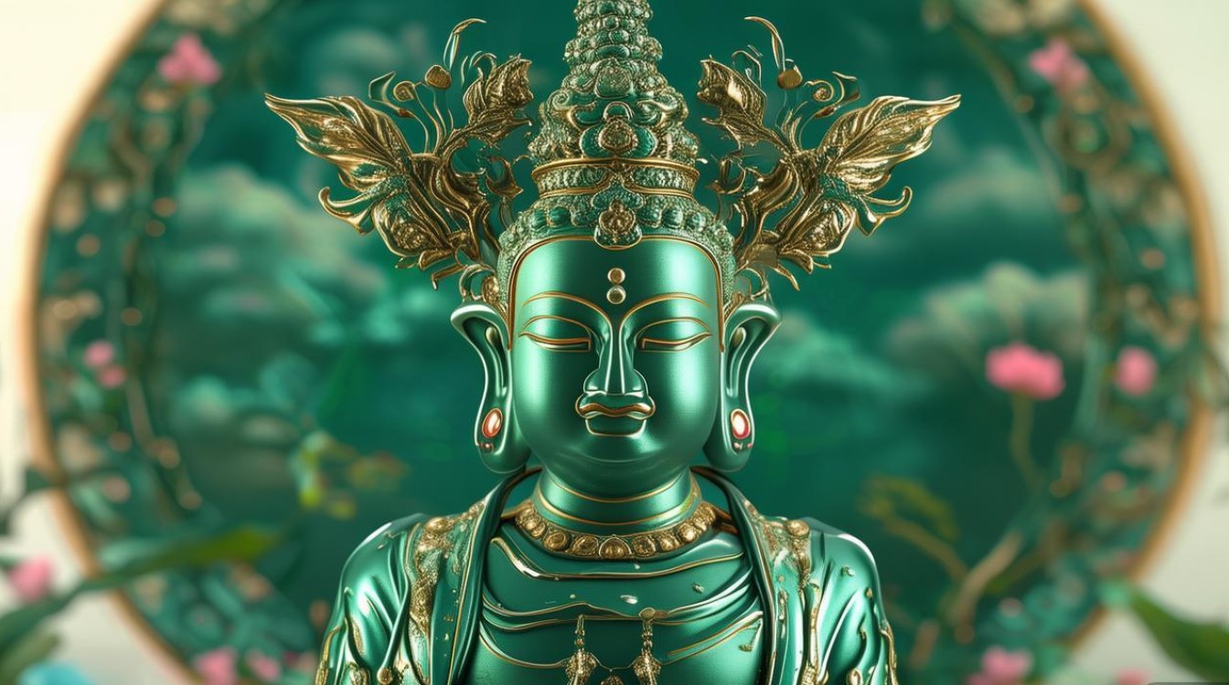 翡翠地藏菩萨图片