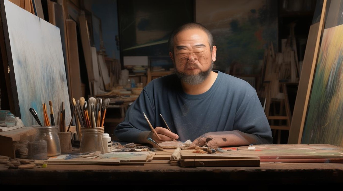 画家张石仙