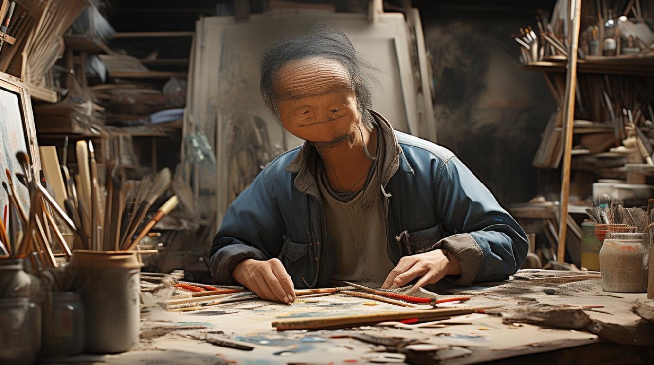 画家张石仙