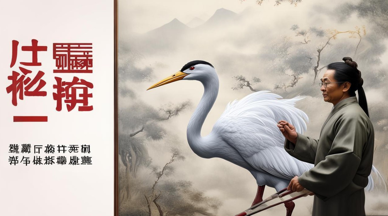 山东画家画鹤