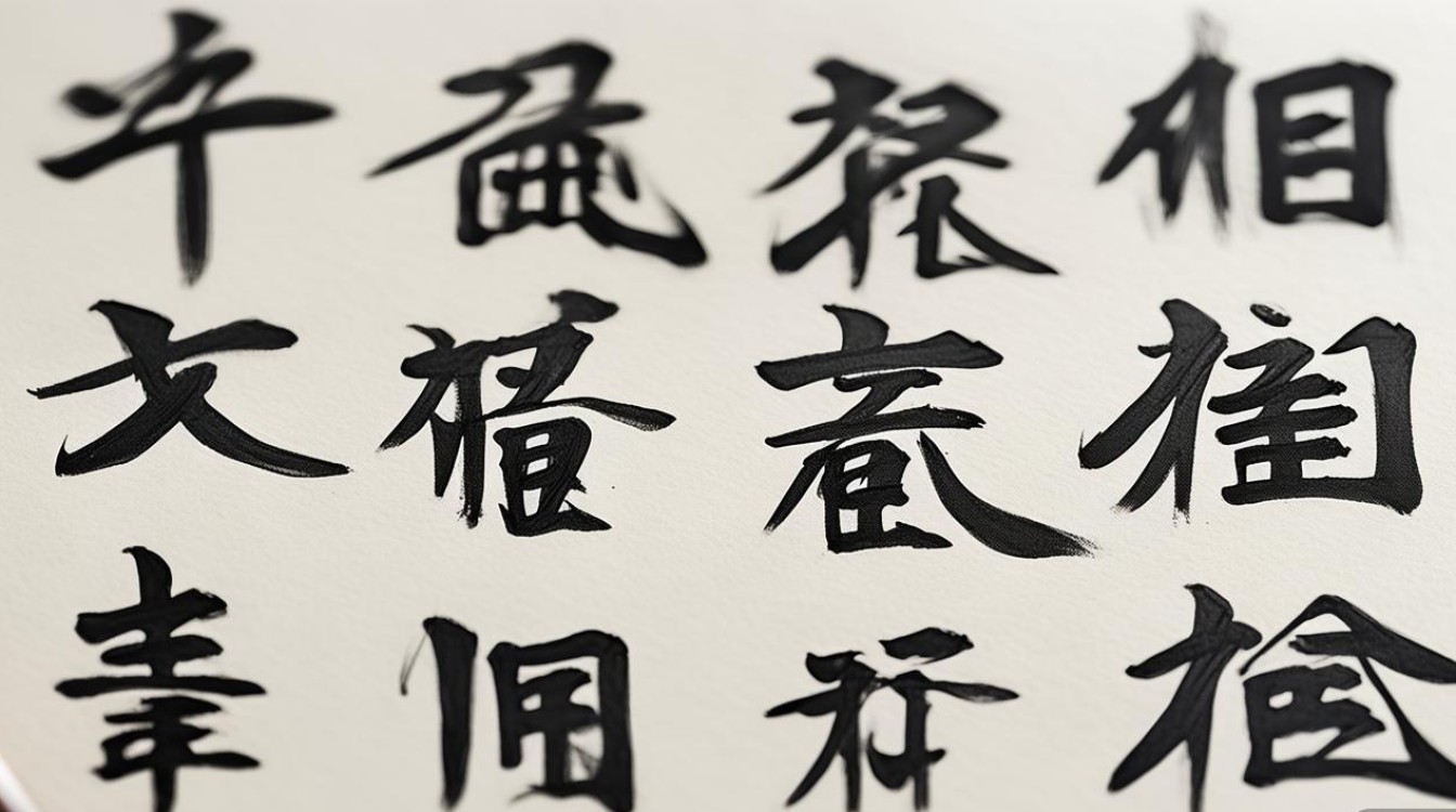 颜体书法集字