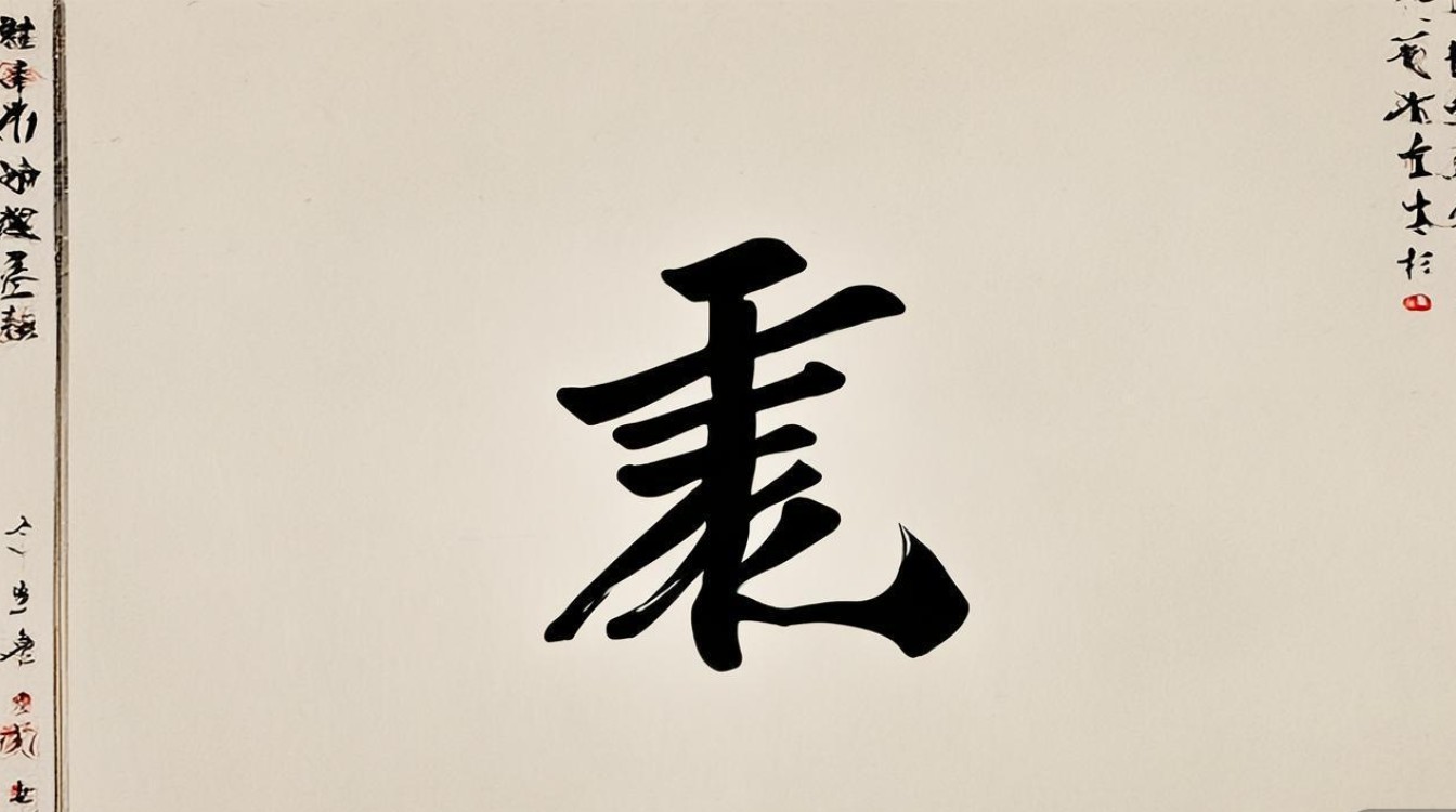 礼字书法作品