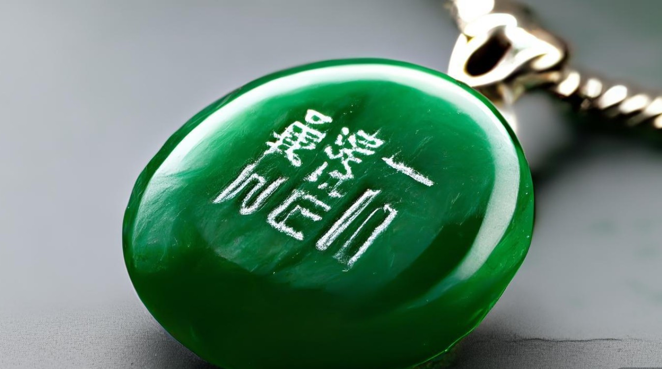 干青翡翠坠