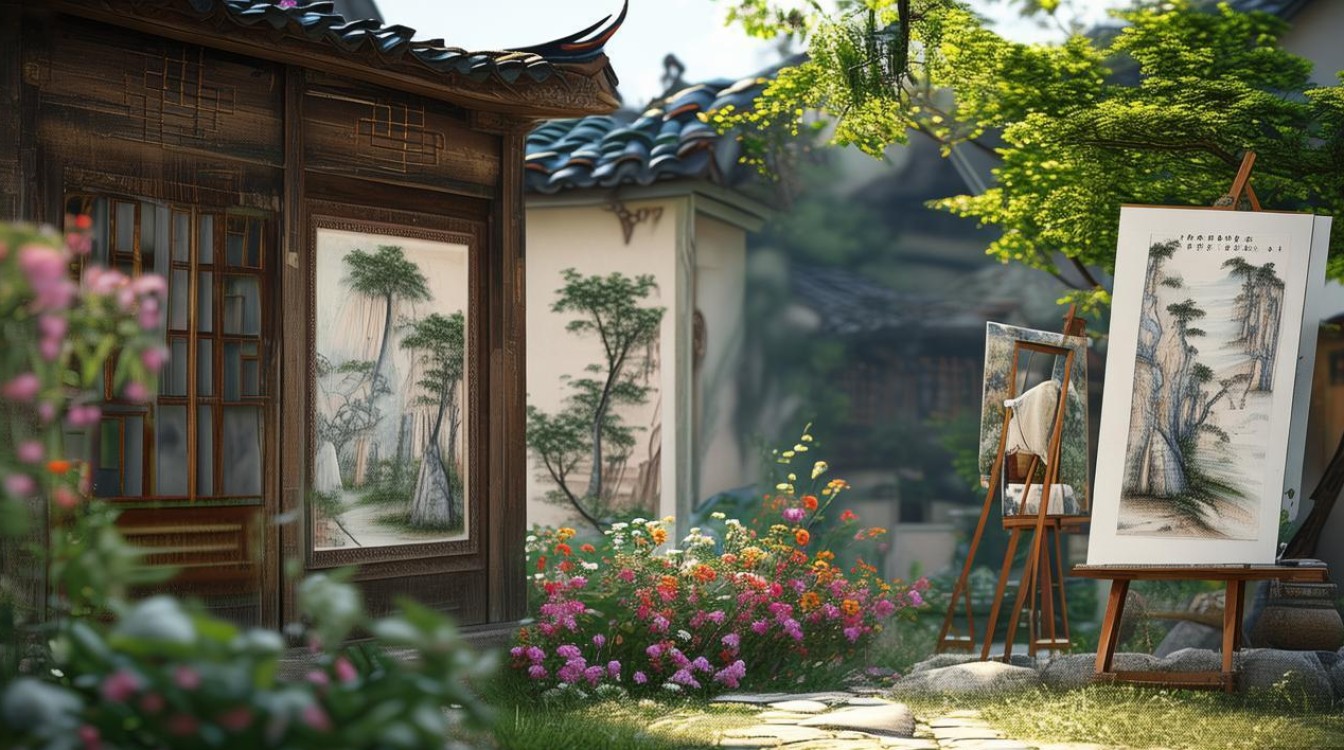 画家村国画