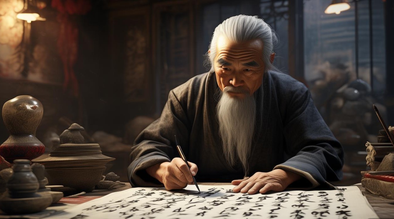 高龄书画家