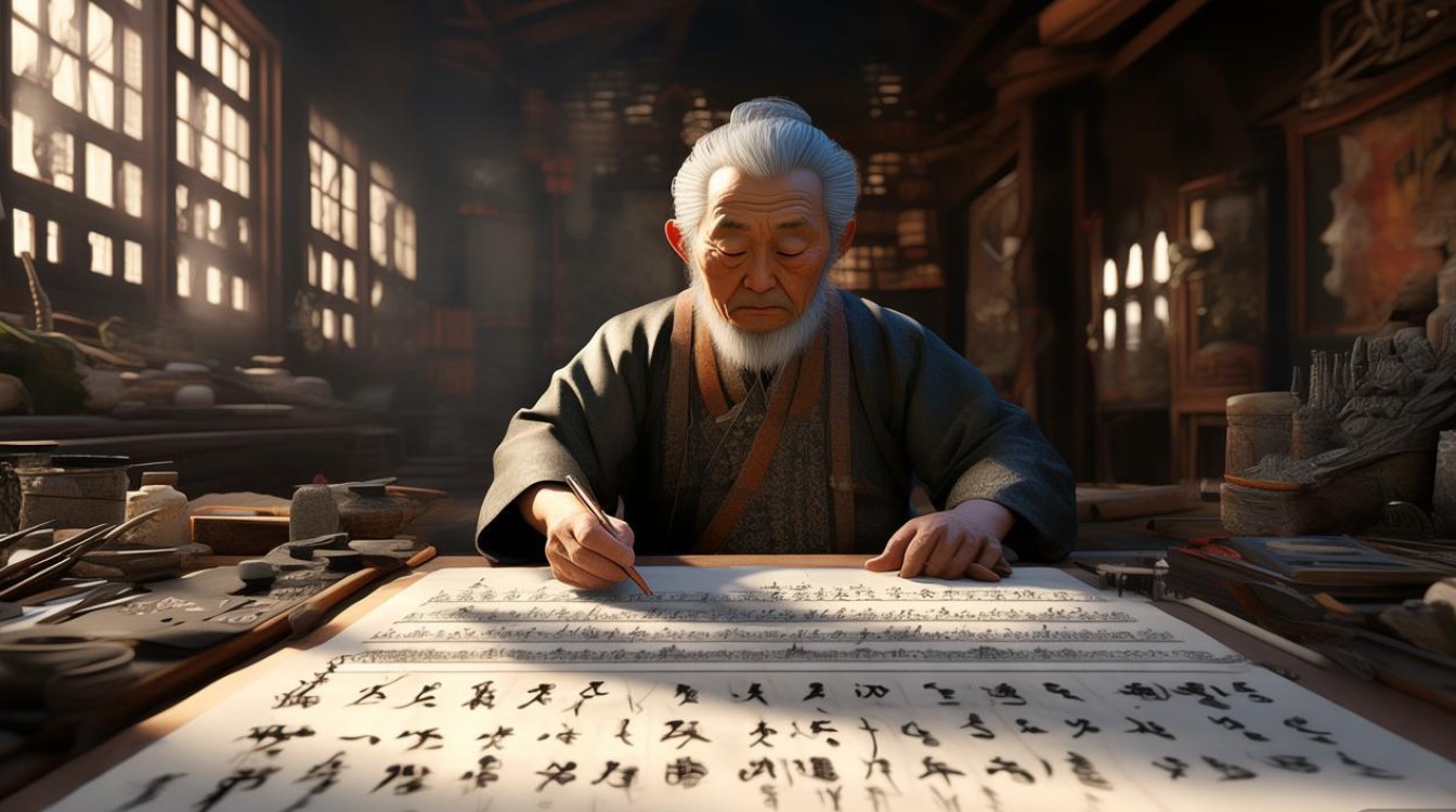 高龄书画家