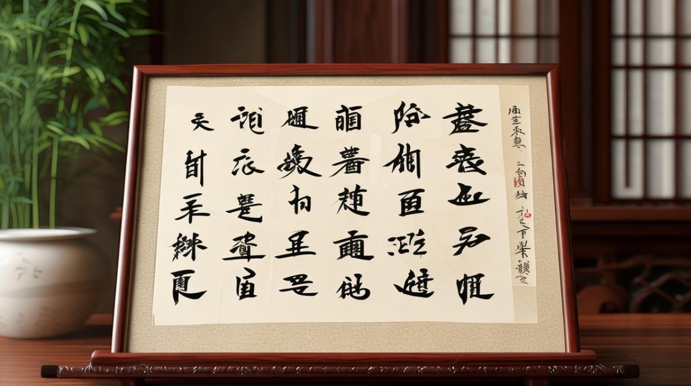 客厅书法条幅