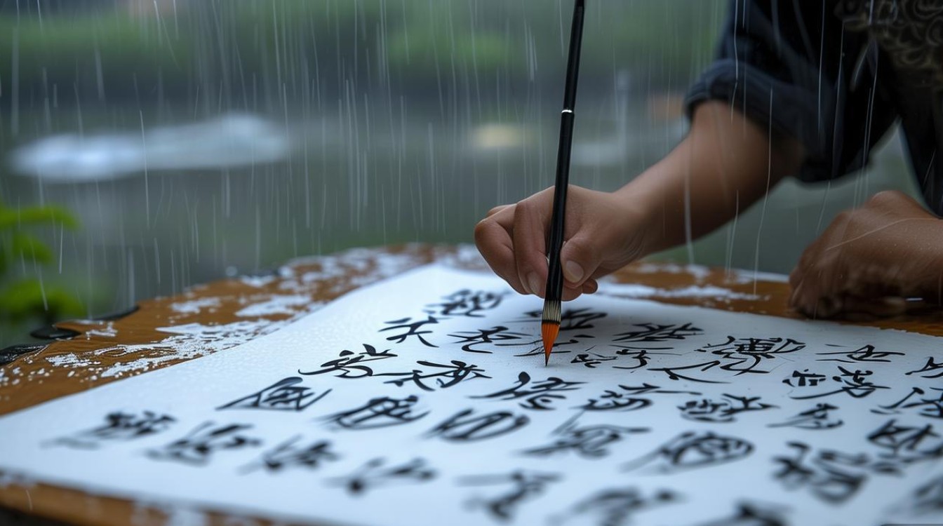 池雨的书法