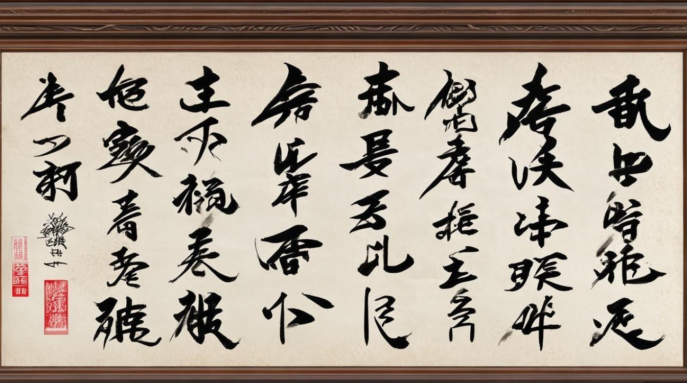 书法作品自信