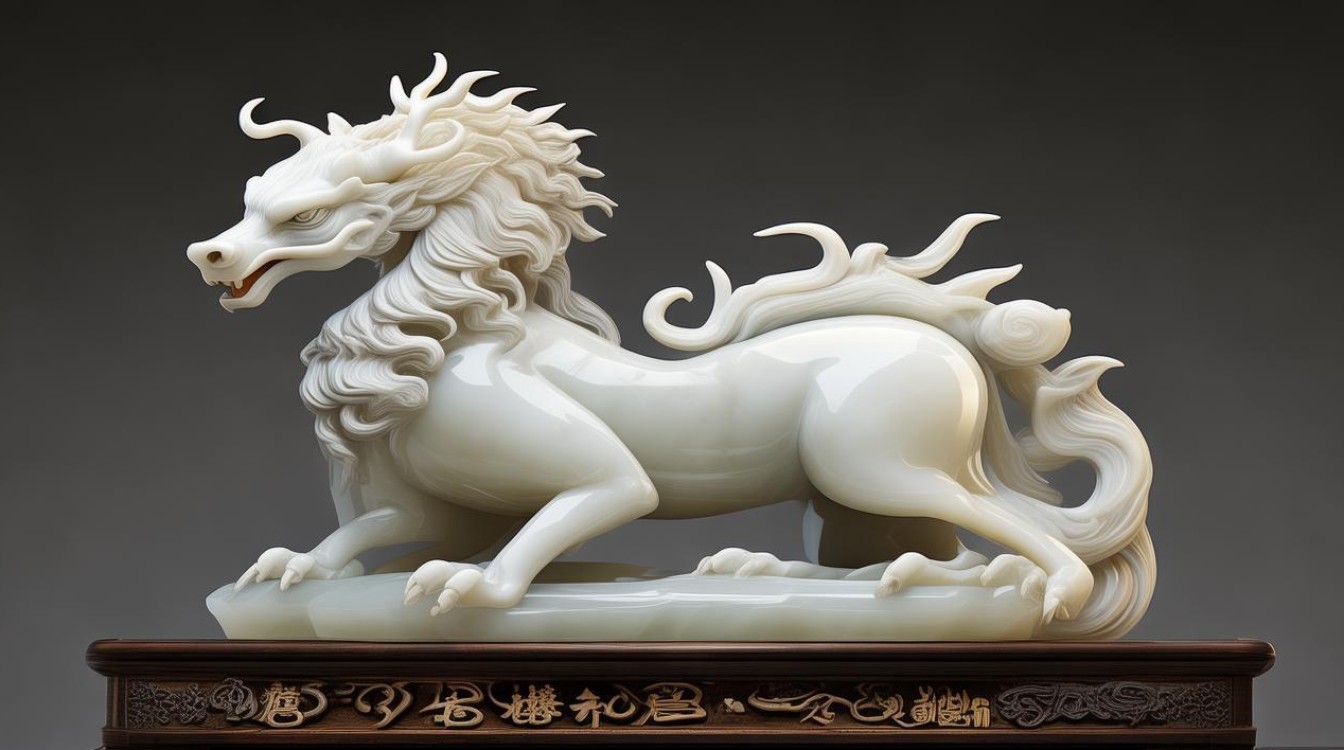 白色翡翠貔貅