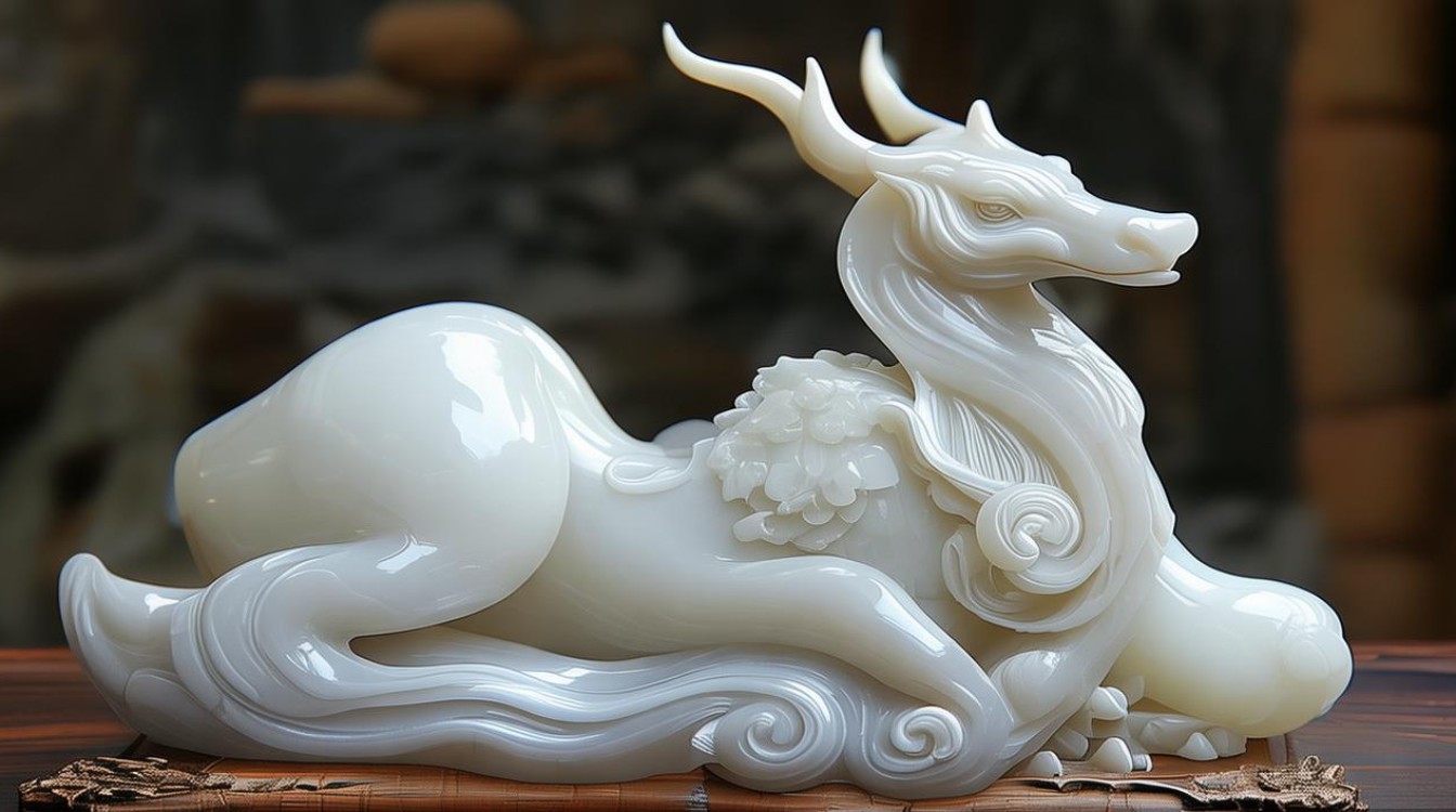 白色翡翠貔貅