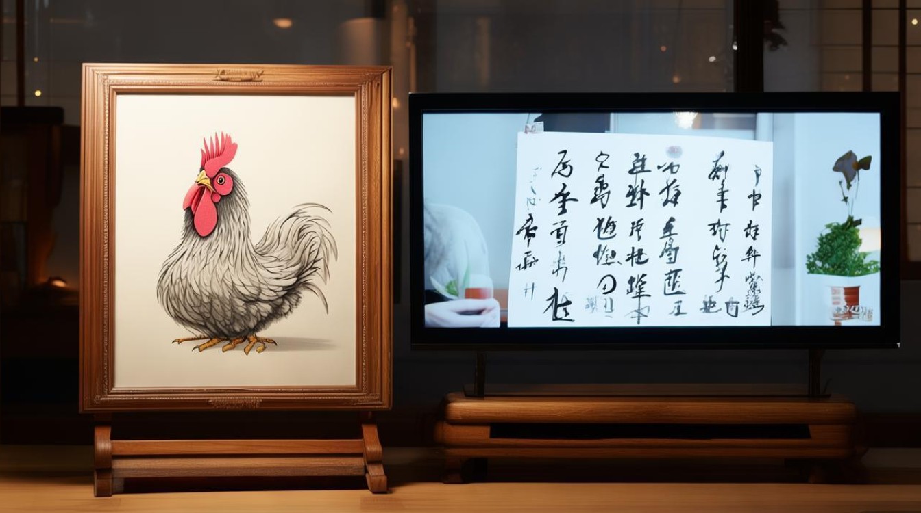 画鸡书法视频