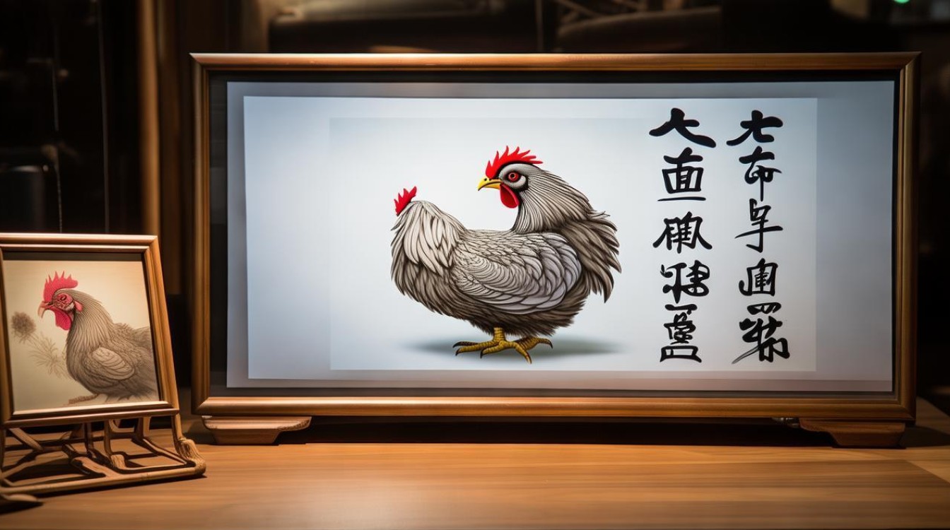 画鸡书法视频