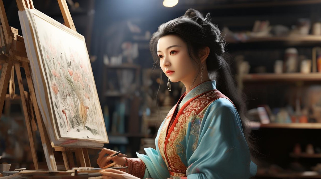 女画家吴妍