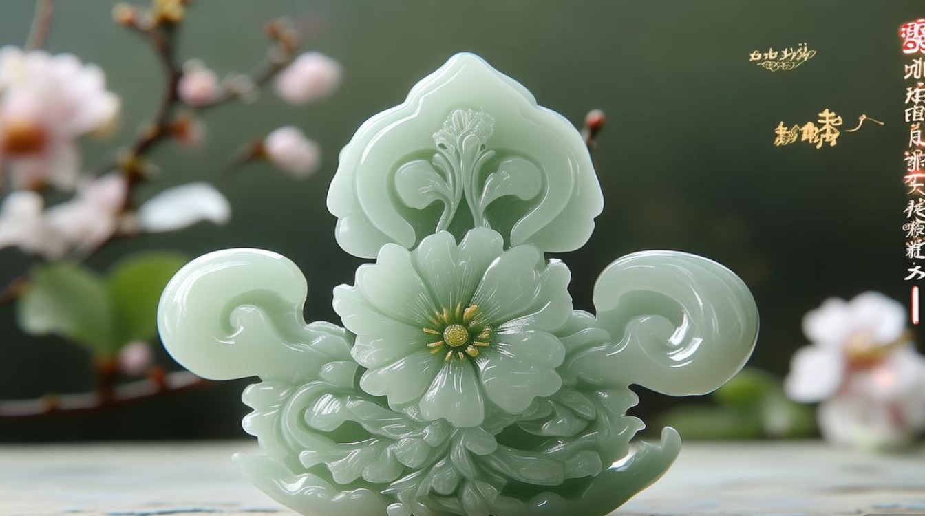 飘花翡翠如意图片