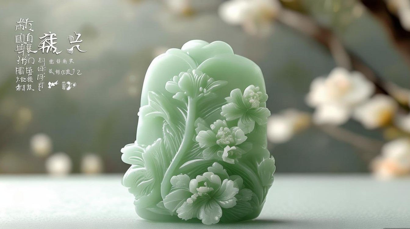 飘花翡翠如意图片