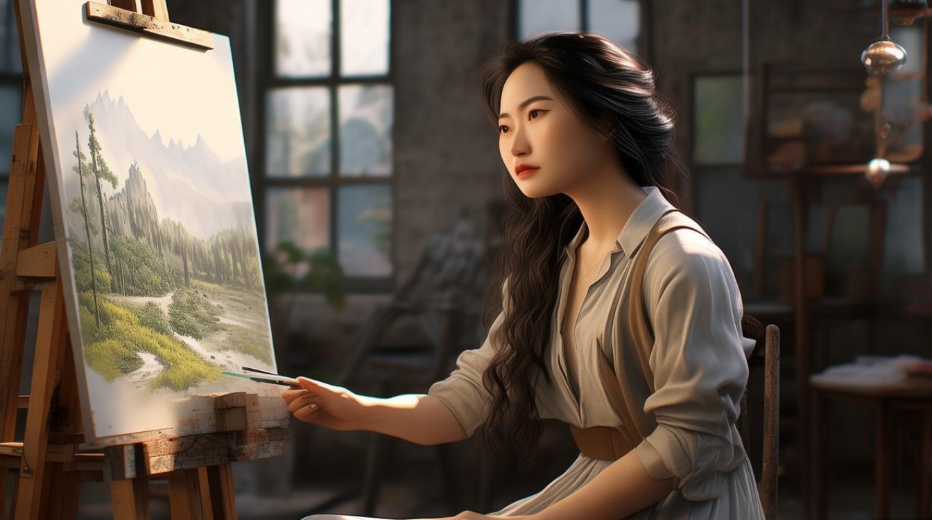 女画家占兰