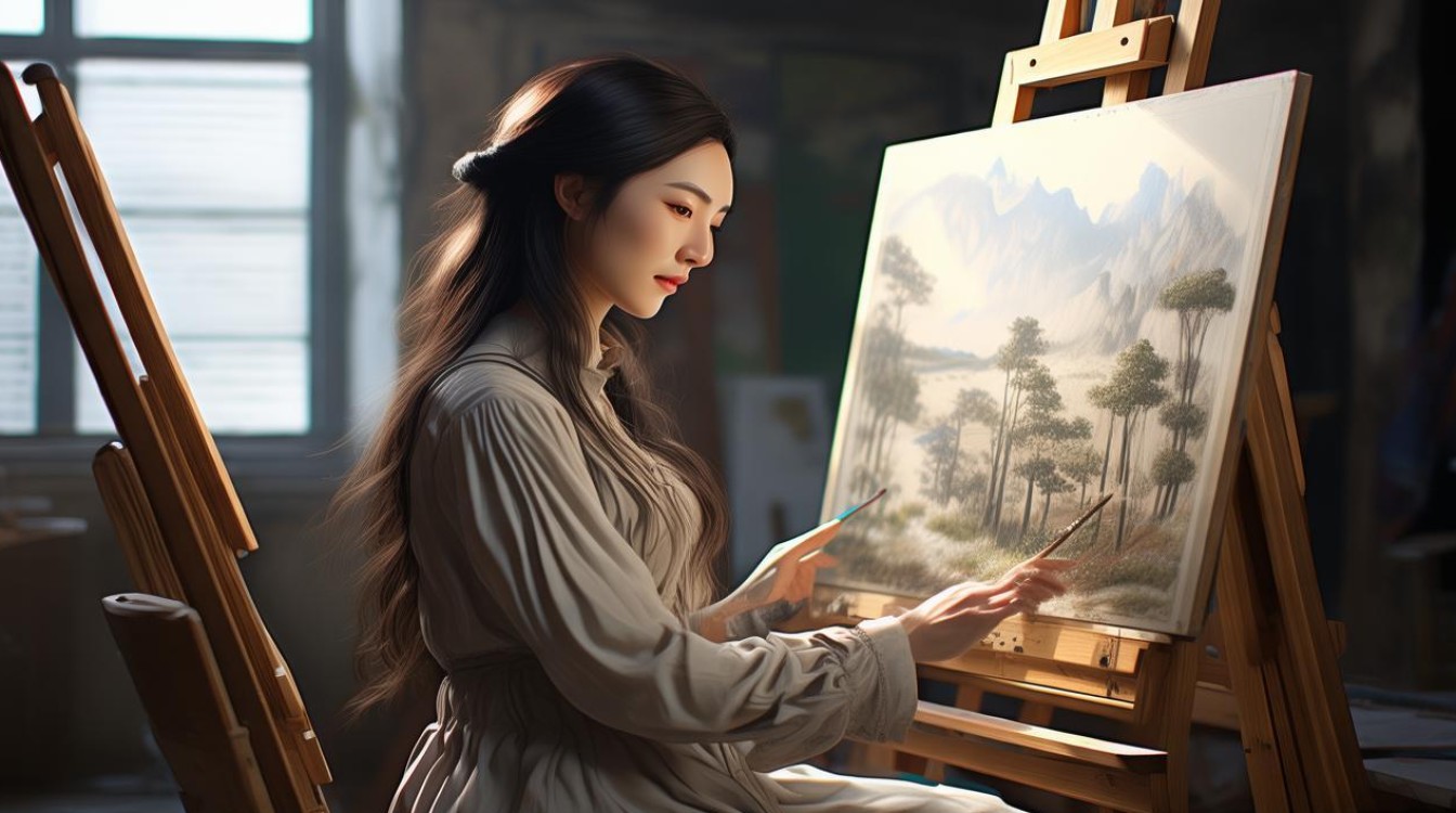 女画家占兰