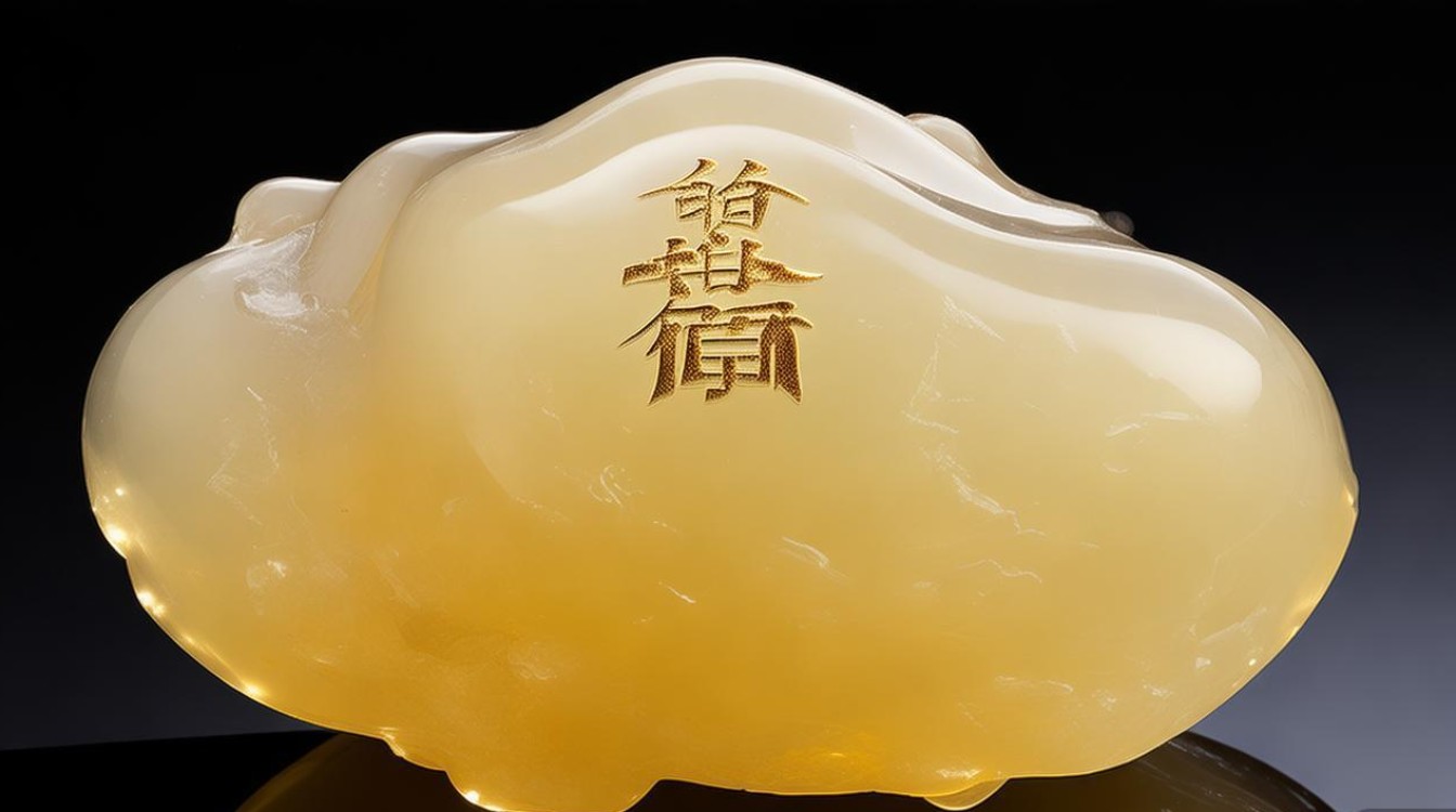 糯种黄翡翠图片