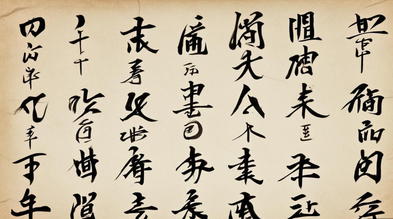 献字书法写法