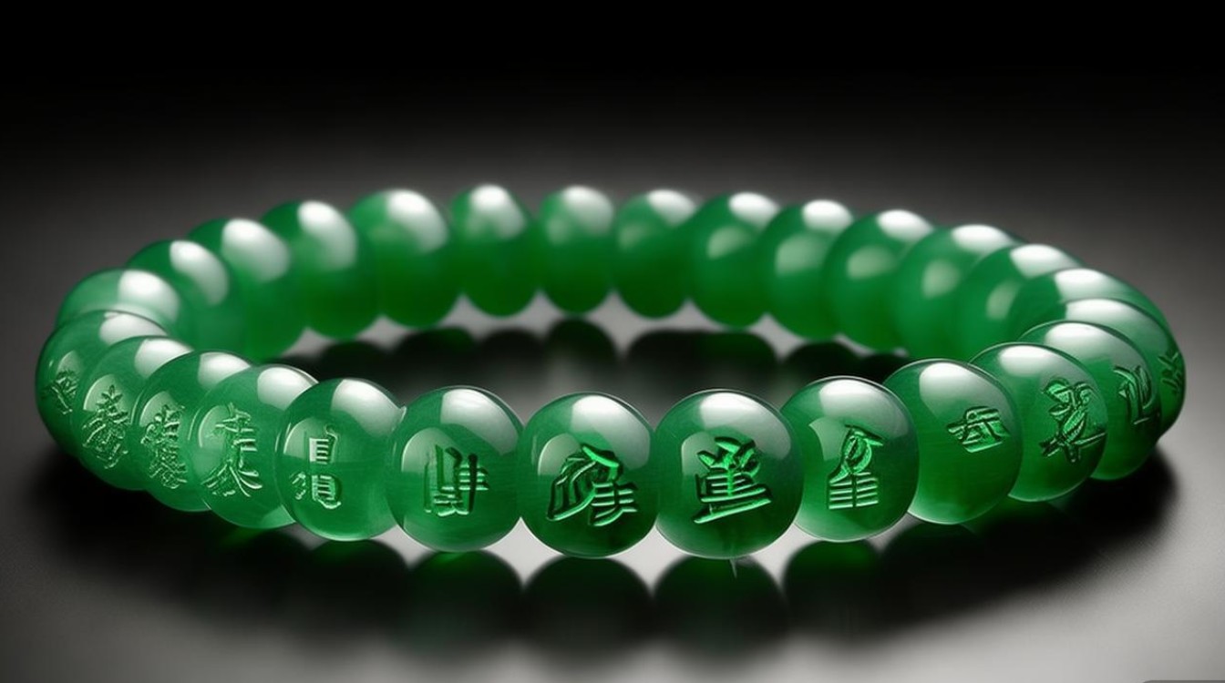翡翠十八子手串