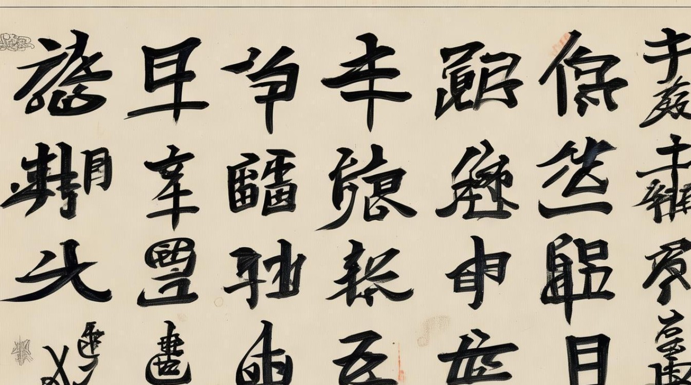 王坚白书法