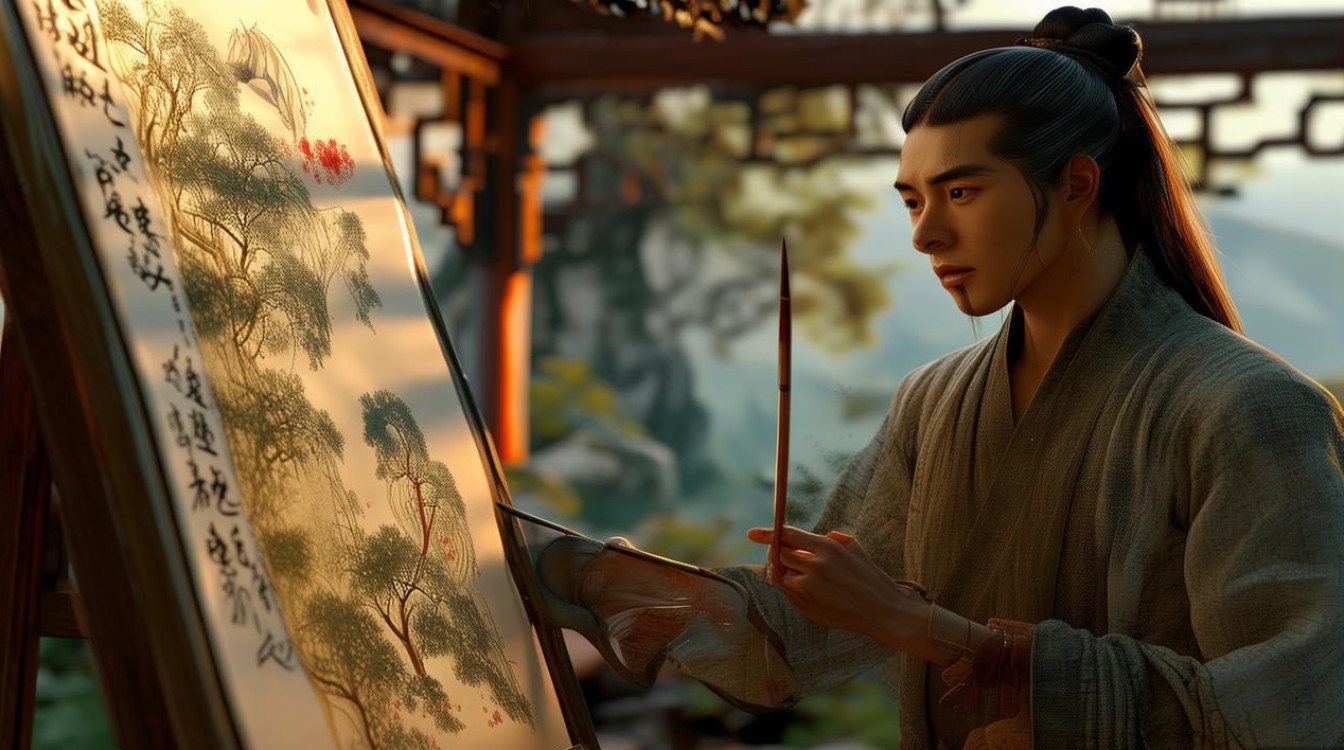 蛇陵人画家