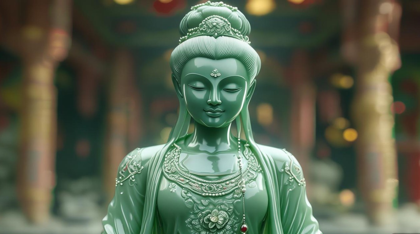翡翠观音的描述