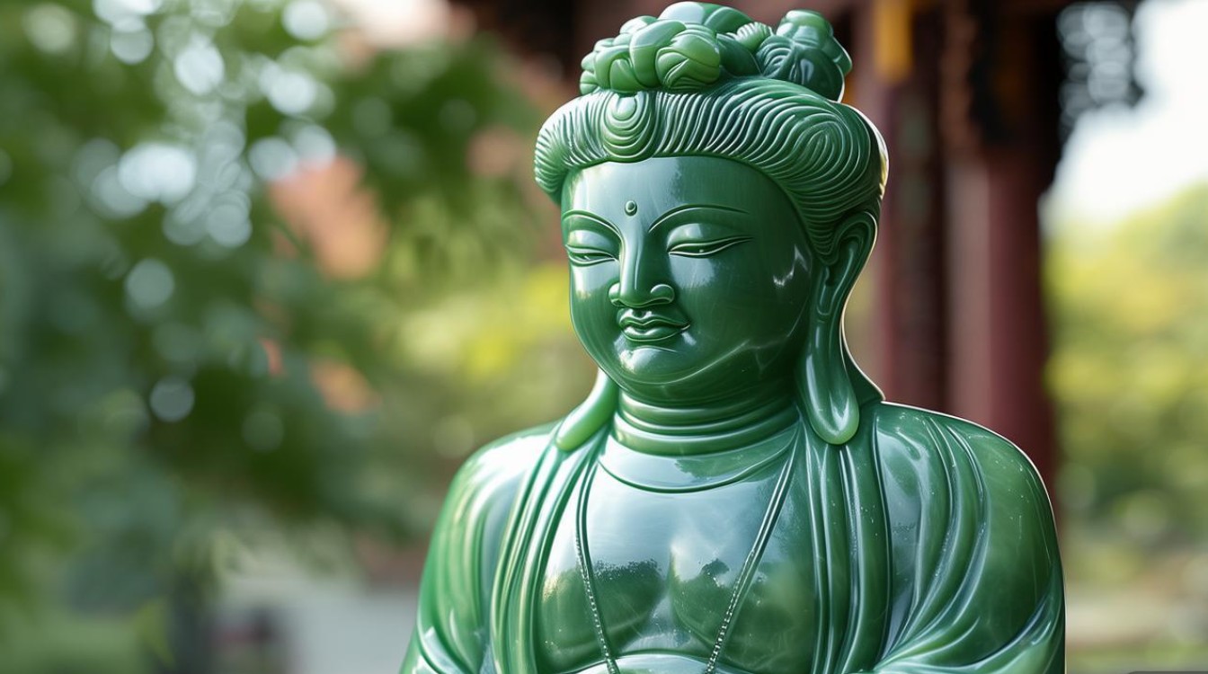 翡翠观音雕刻大师