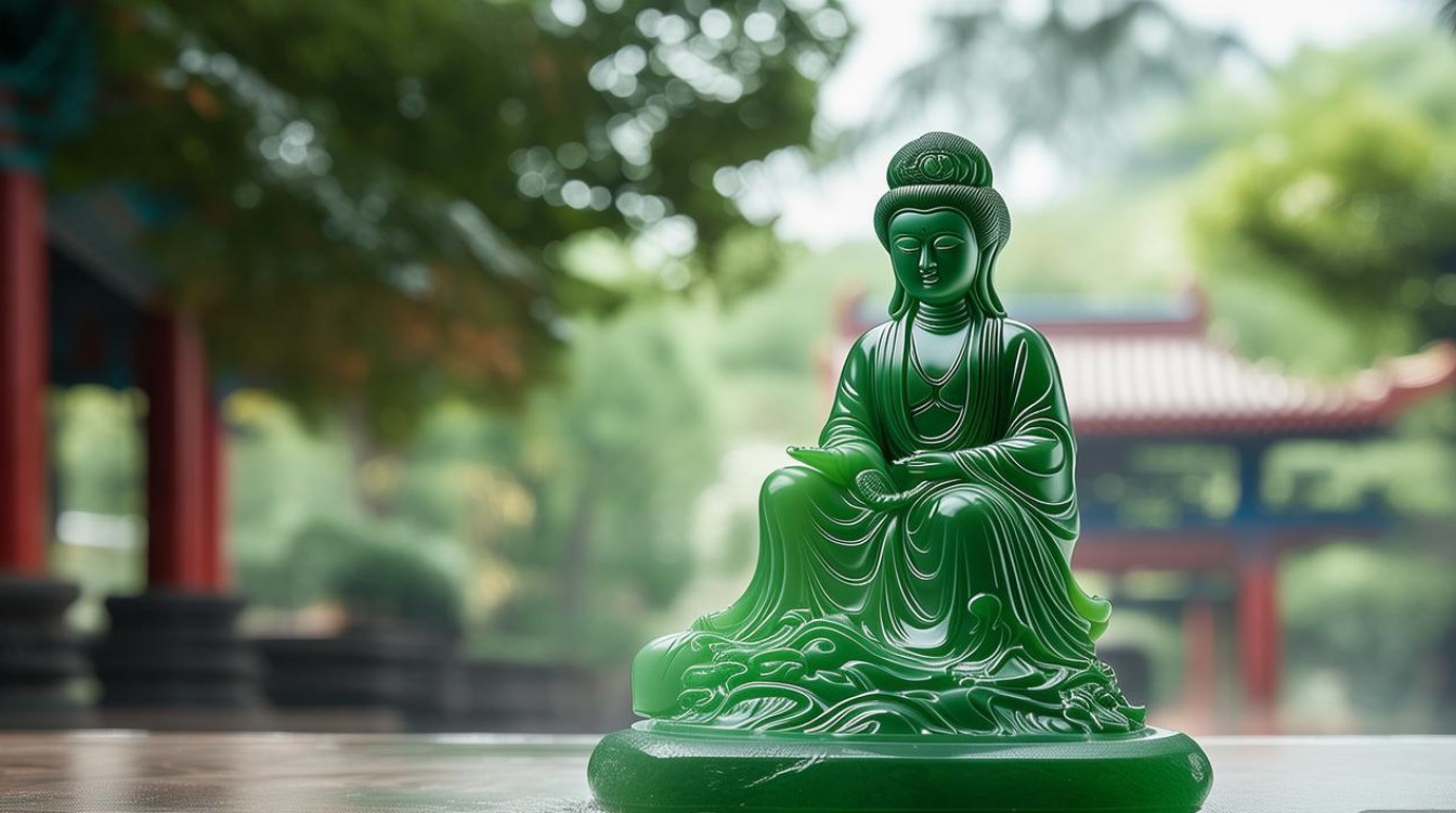 翡翠观音雕刻大师