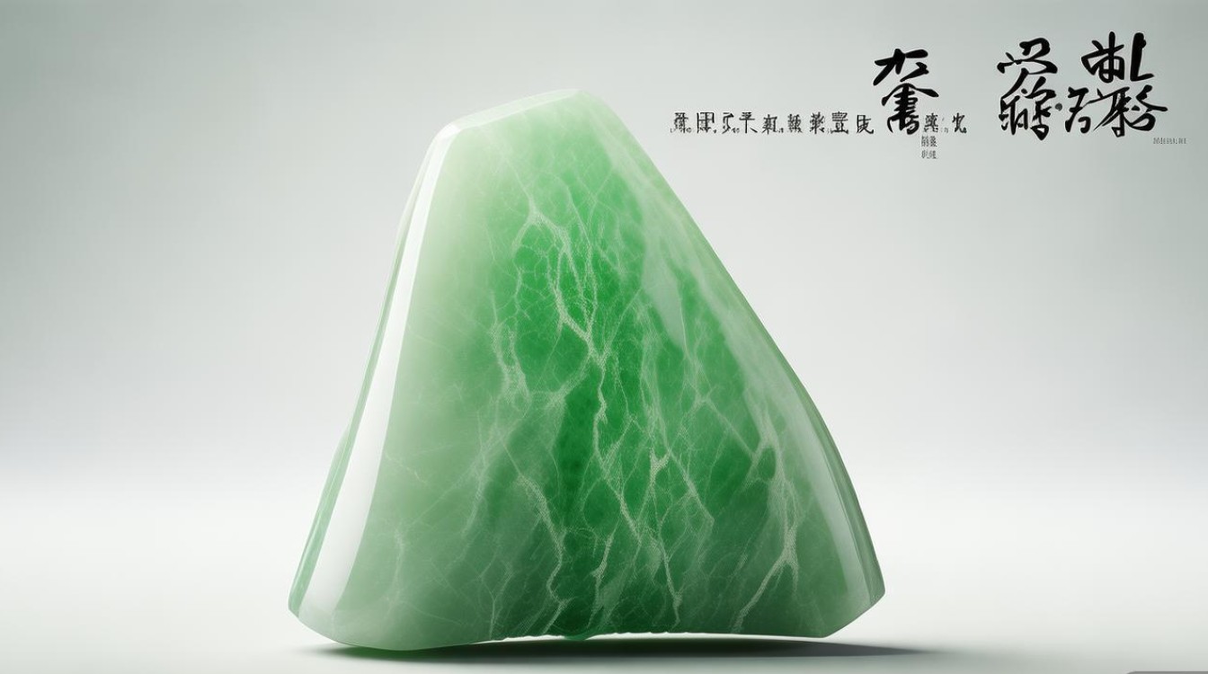 白色翡翠带绿