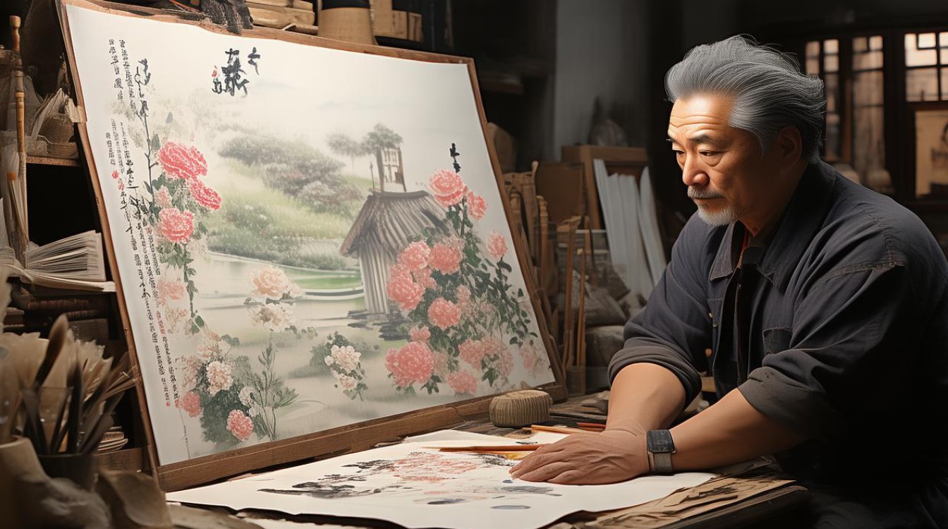 于国画家
