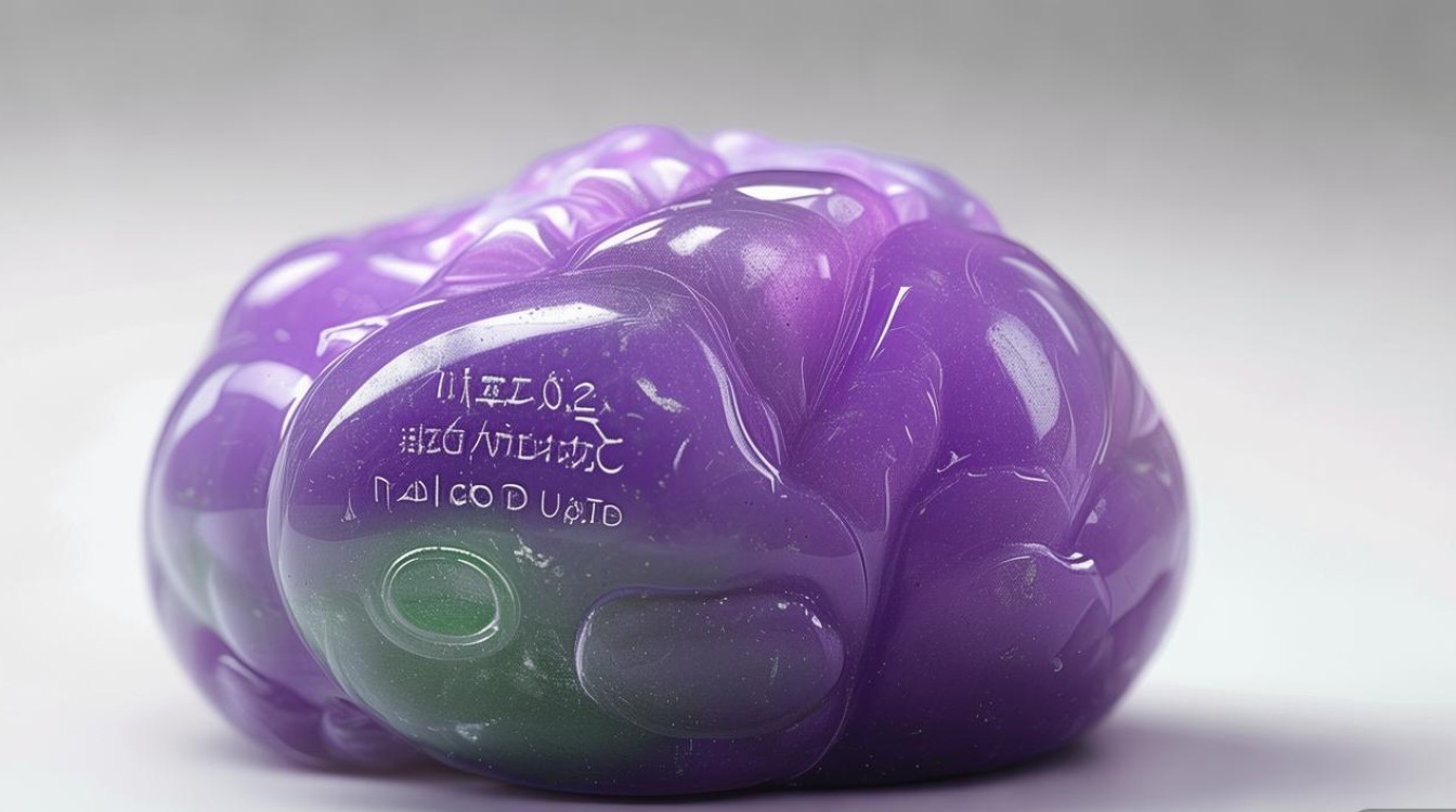 紫色翡翠带绿色