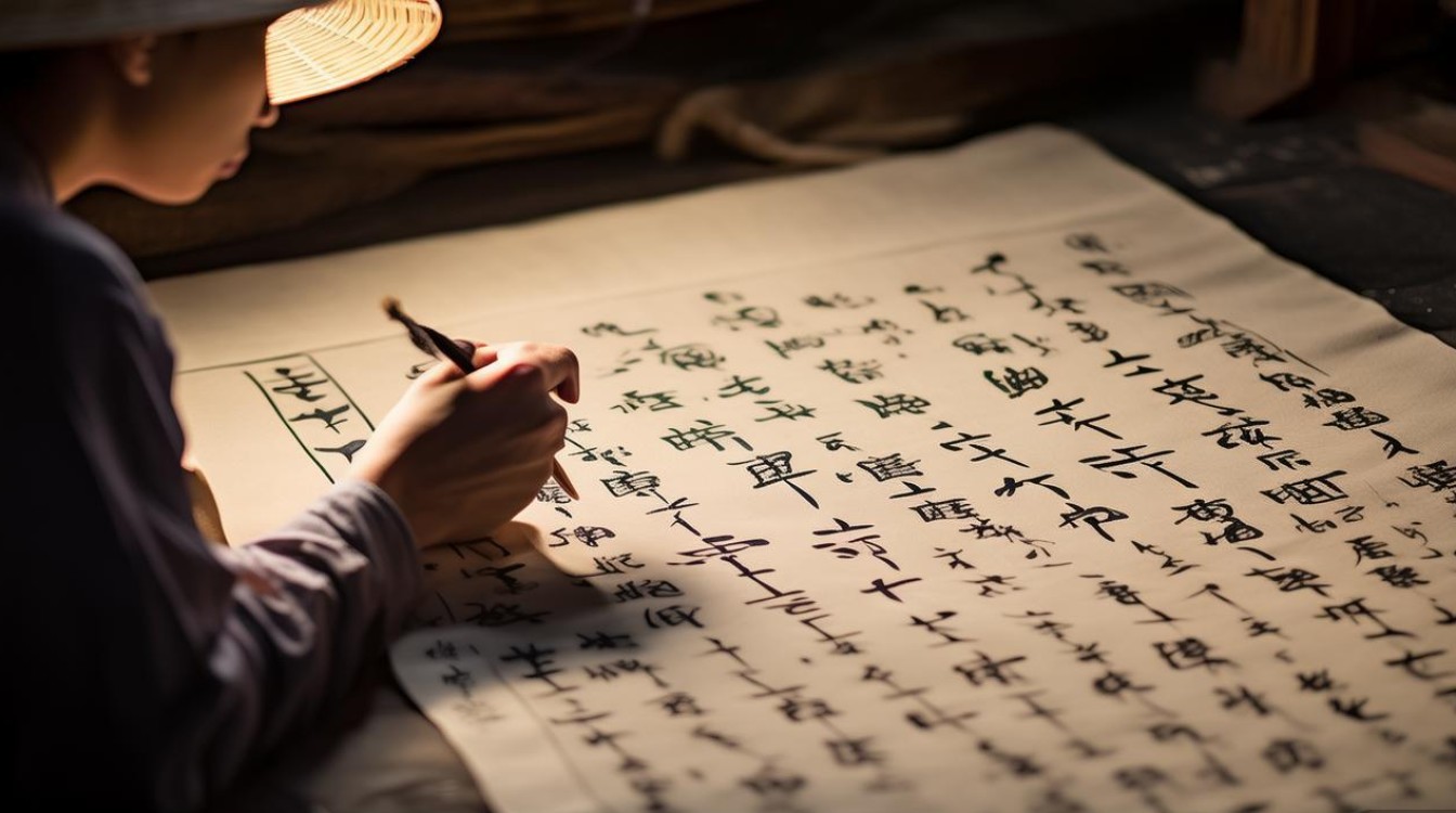 持字书法图片