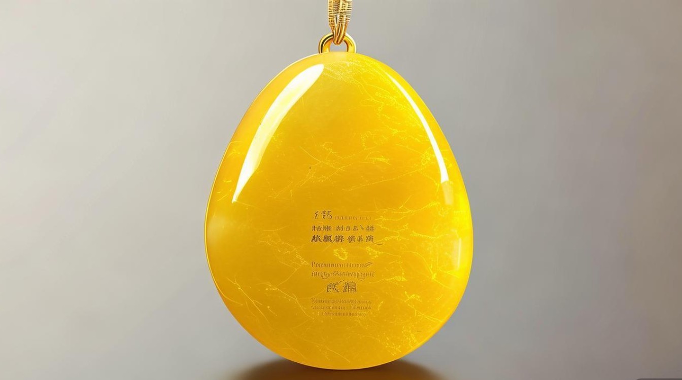 黄翡翠蛋面
