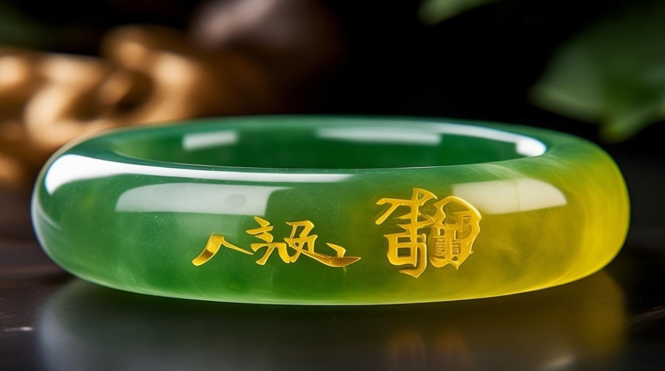 老黄翡翠手镯