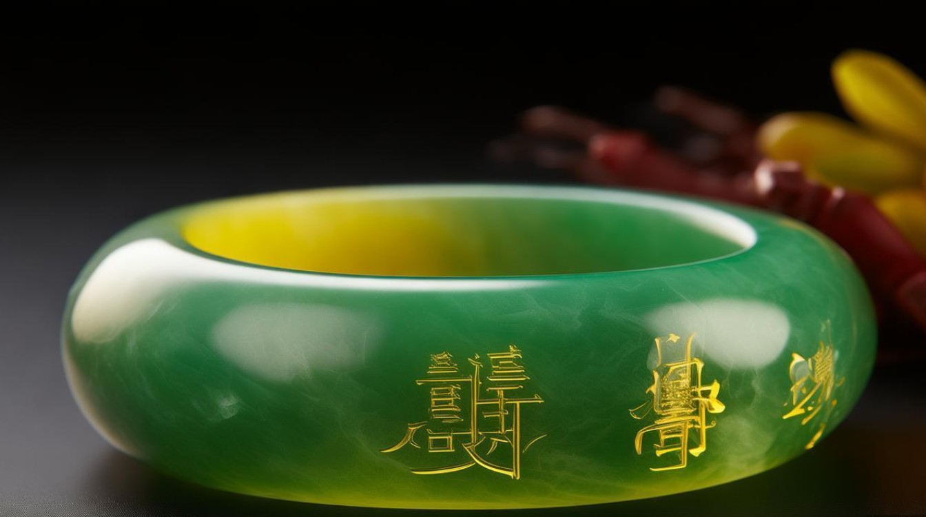 老黄翡翠手镯