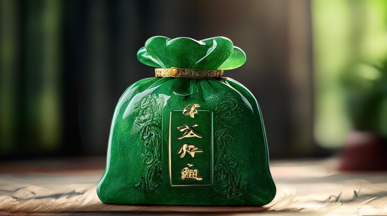 钱袋的寓意翡翠