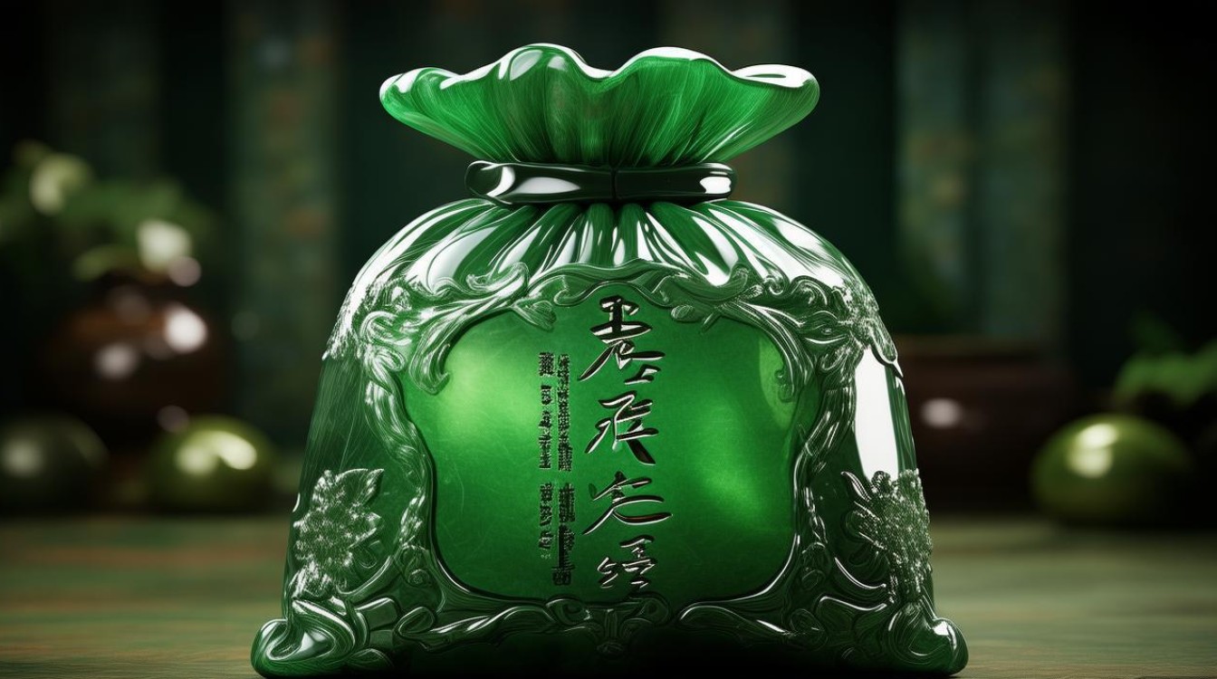 钱袋的寓意翡翠