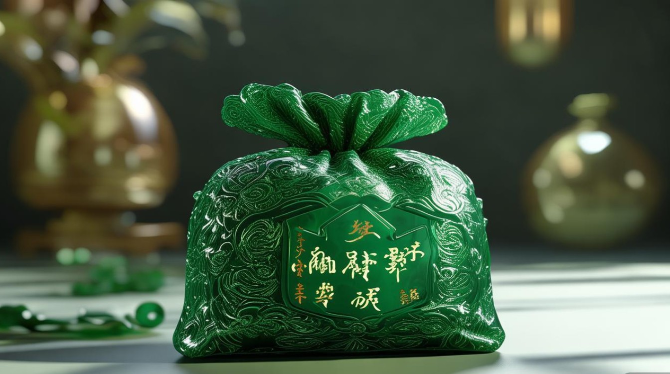 钱袋的寓意翡翠