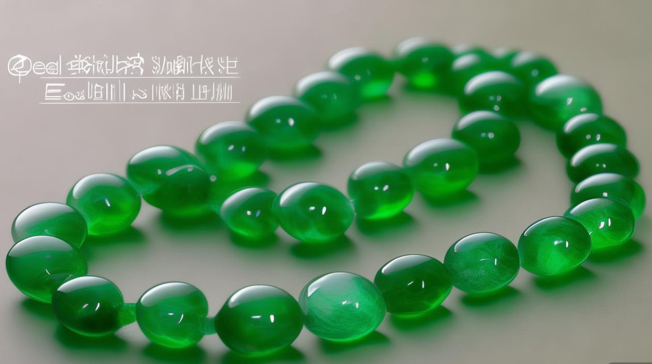 油青翡翠串珠