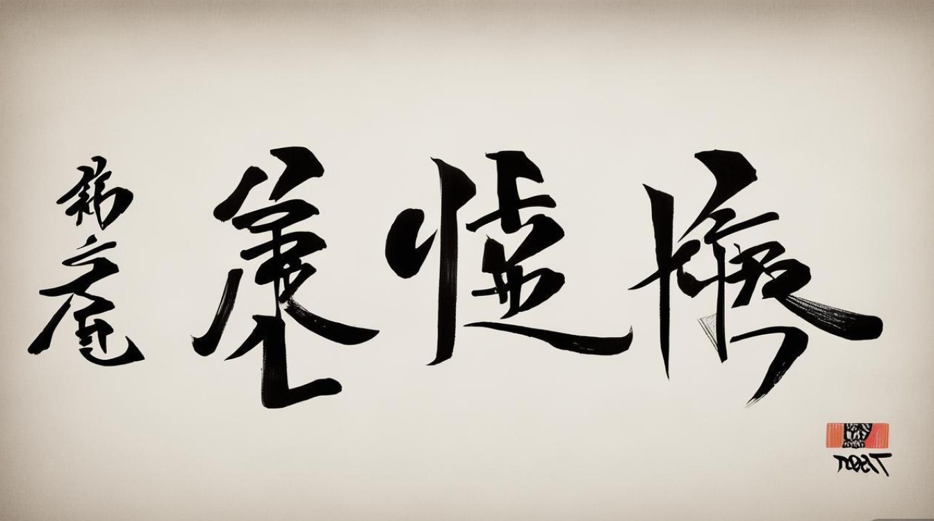 启功书法大字