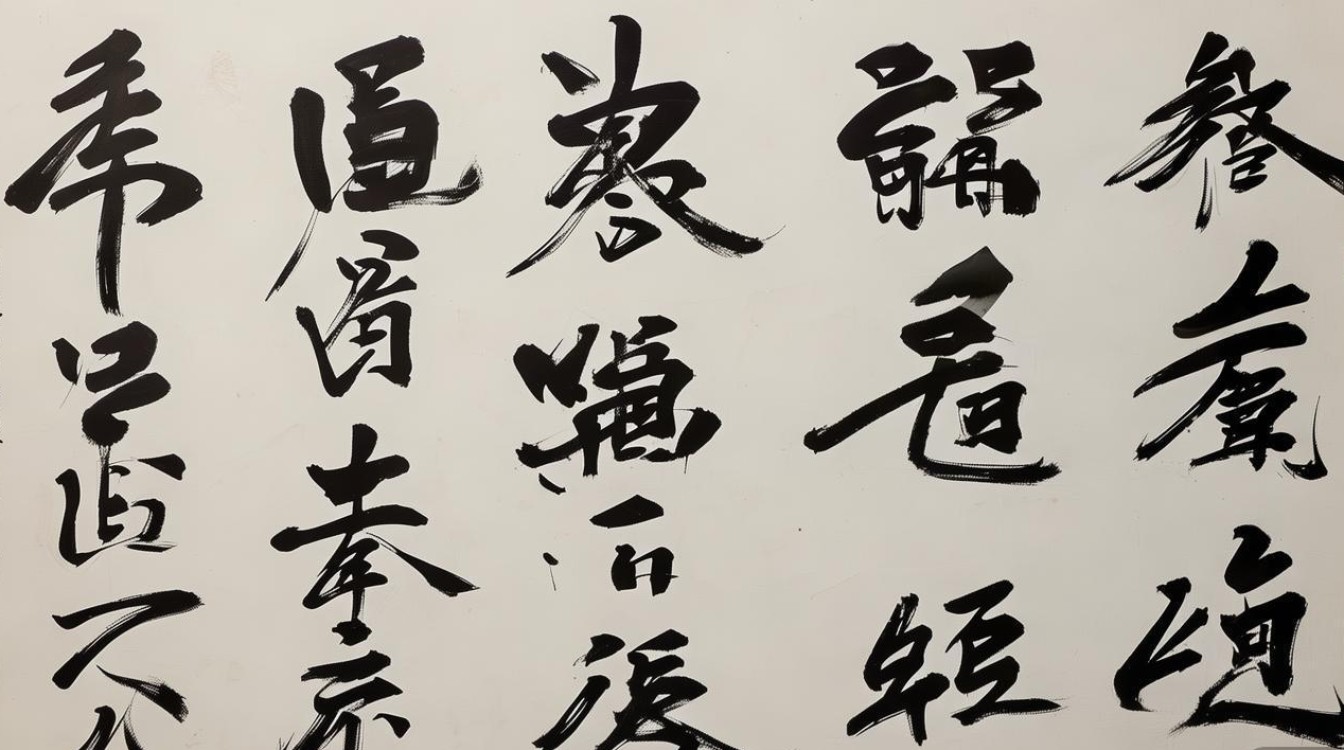 启功书法大字