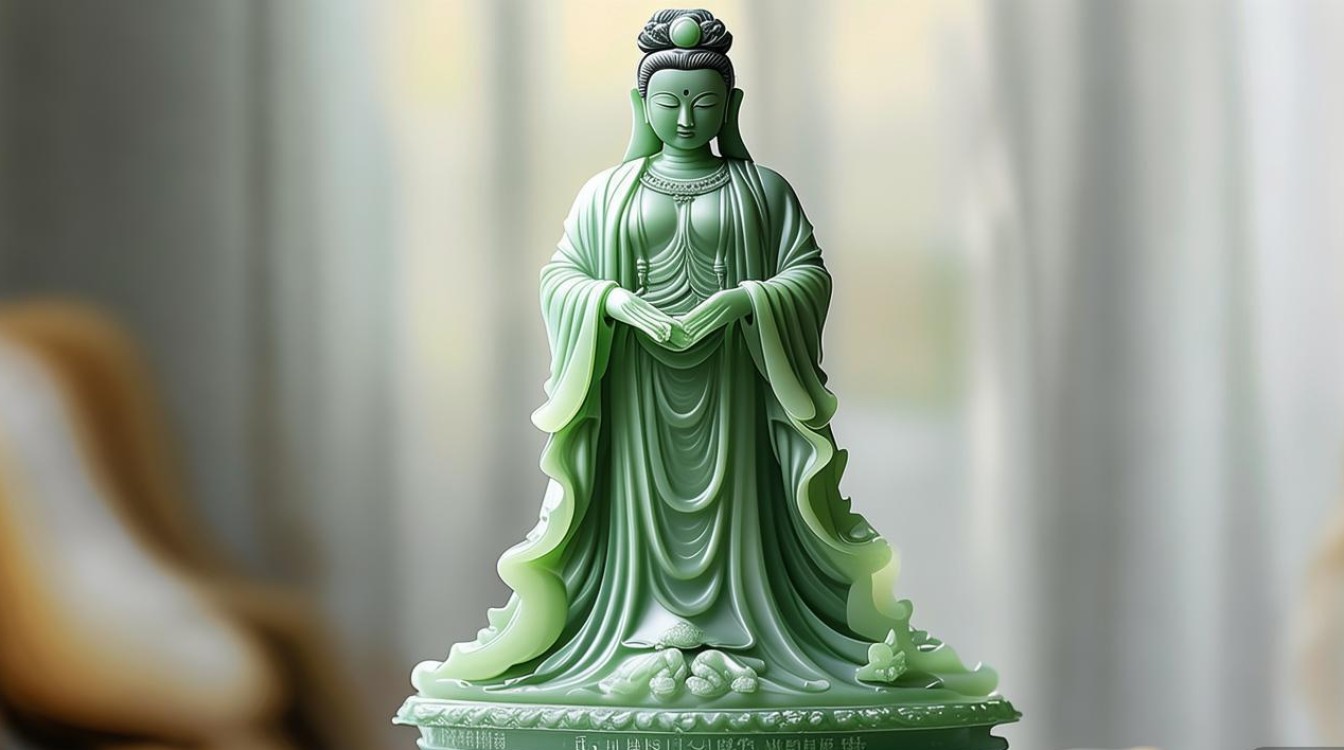极品翡翠观音图片