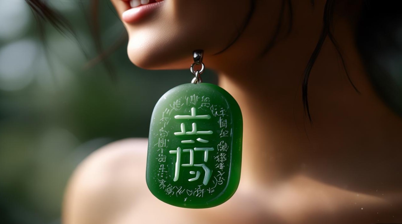 喜上眉梢翡翠挂件