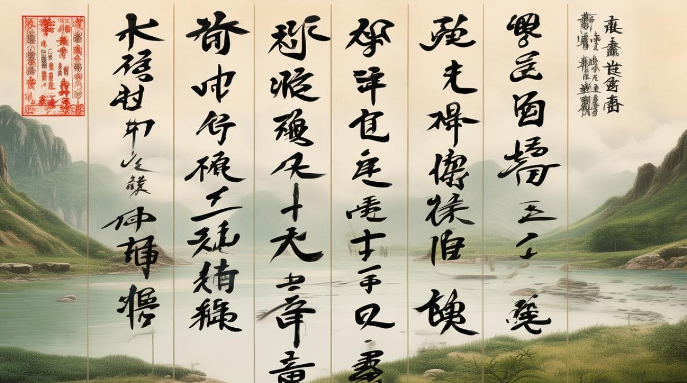 锦绣河山书法