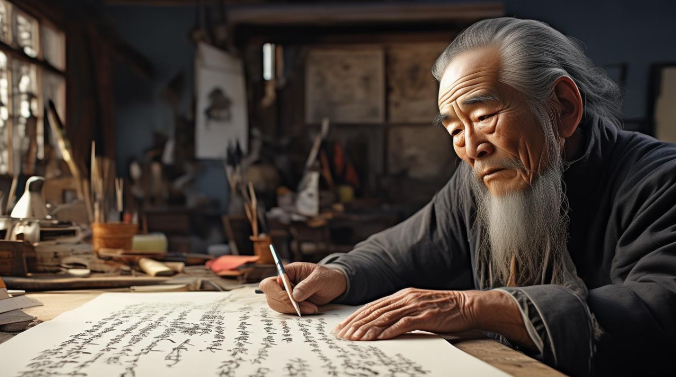 老画家梁旭