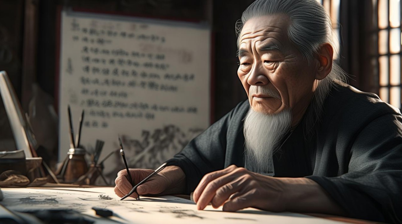 老画家梁旭